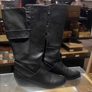 Emu Black Heeled Boots for Women